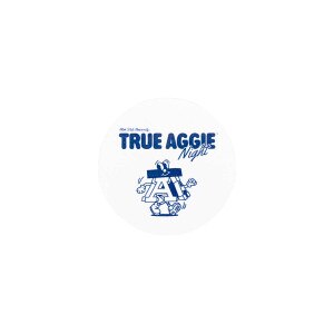 utah state univsersity true aggie night walking block a 2 in sticker